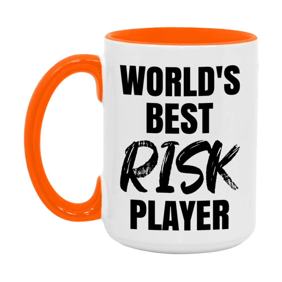 World's Best Risk Player Mug, Funny Game Board Gift, 11Oz Or 15Oz White Ceramic Mug