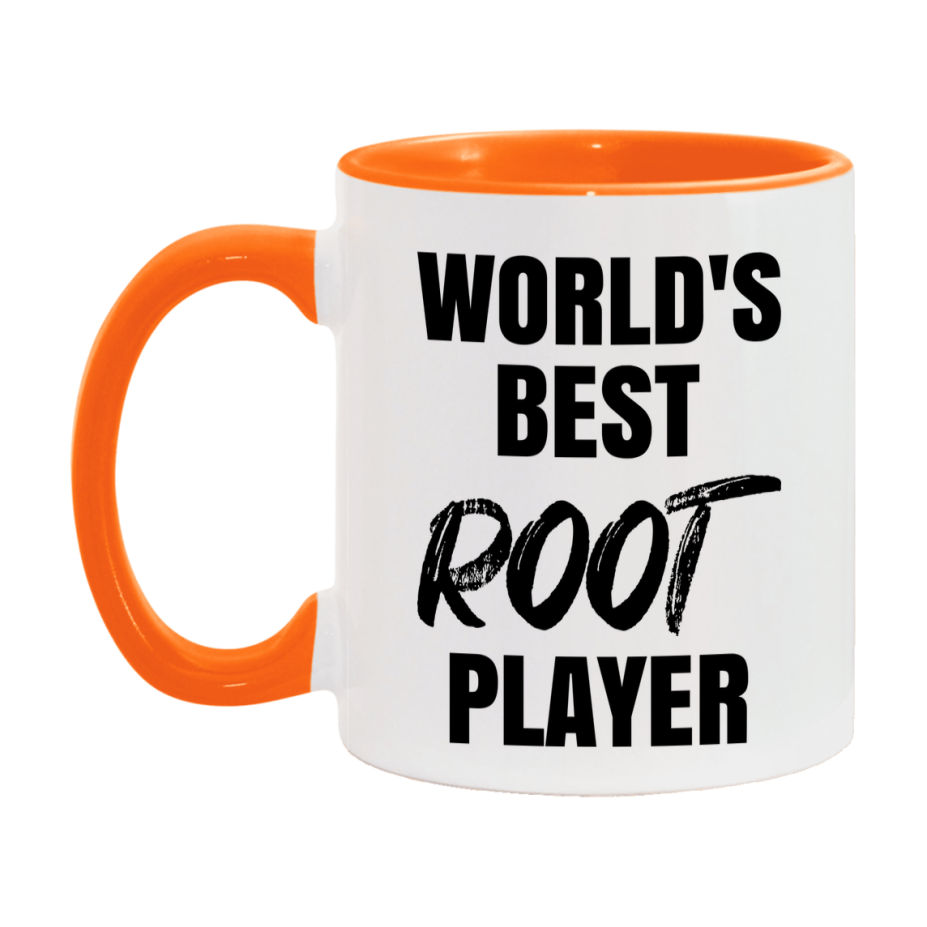 World's Best Root Player Mug, Funny Game Board Gift, 11Oz Or 15Oz White Ceramic Mug