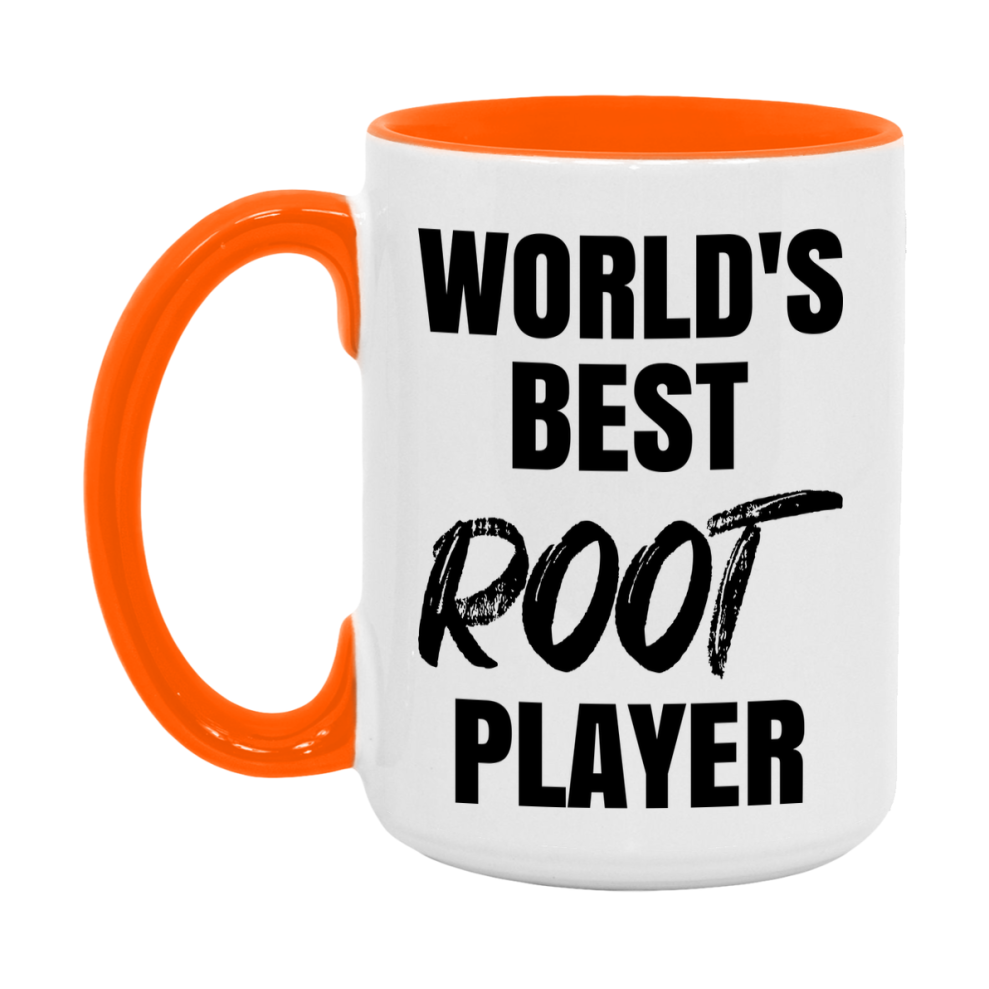World's Best Root Player Mug, Funny Game Board Gift, 11Oz Or 15Oz White Ceramic Mug