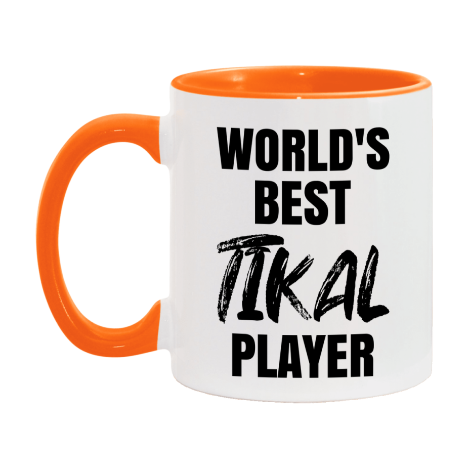 World's Best Tikal Player Mug, Funny Game Board Gift, 11Oz Or 15Oz White Ceramic Mug