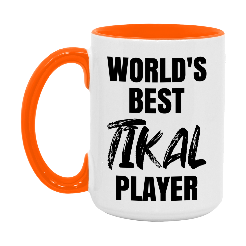 World's Best Tikal Player Mug, Funny Game Board Gift, 11Oz Or 15Oz White Ceramic Mug