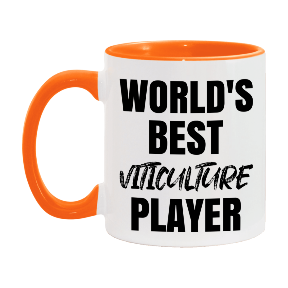 World's Best Viticulture Player Mug, Funny Game Board Gift, 11Oz Or 15Oz White Ceramic Mug