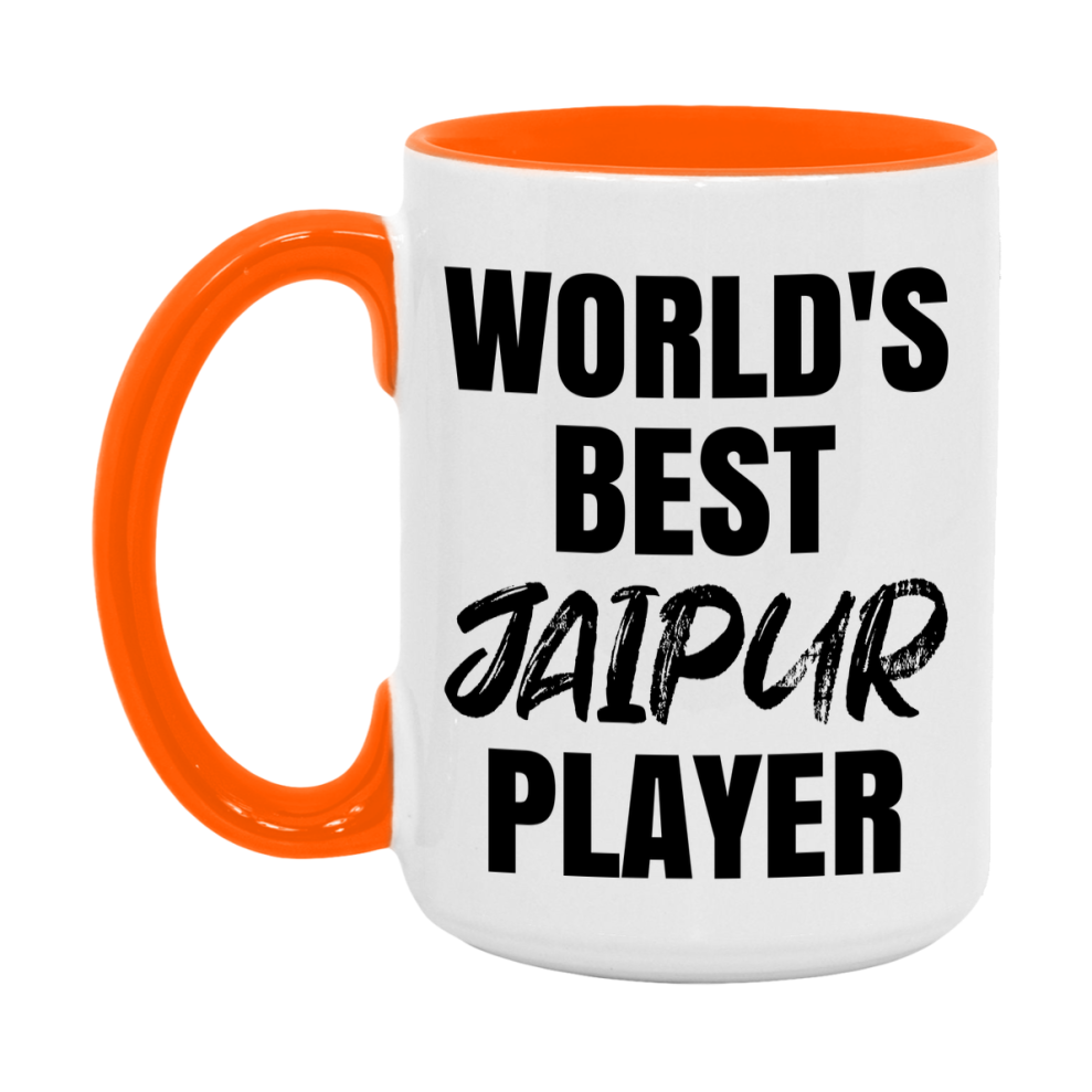 World's Best Jaipur Player Mug, Funny Game Board Gift, 11Oz Or 15Oz White Ceramic Mug