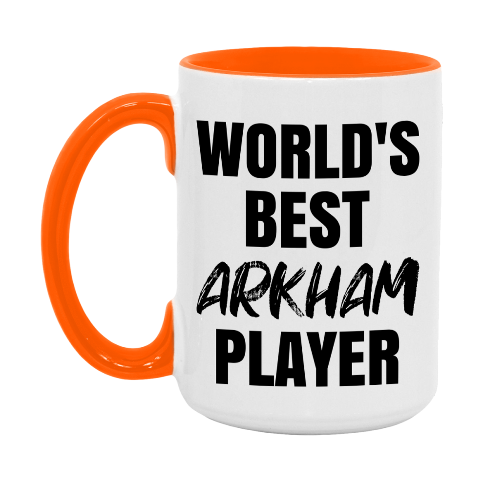 World's Best Arkham Player Mug, Funny Game Board Gift, 11Oz Or 15Oz White Ceramic Mug