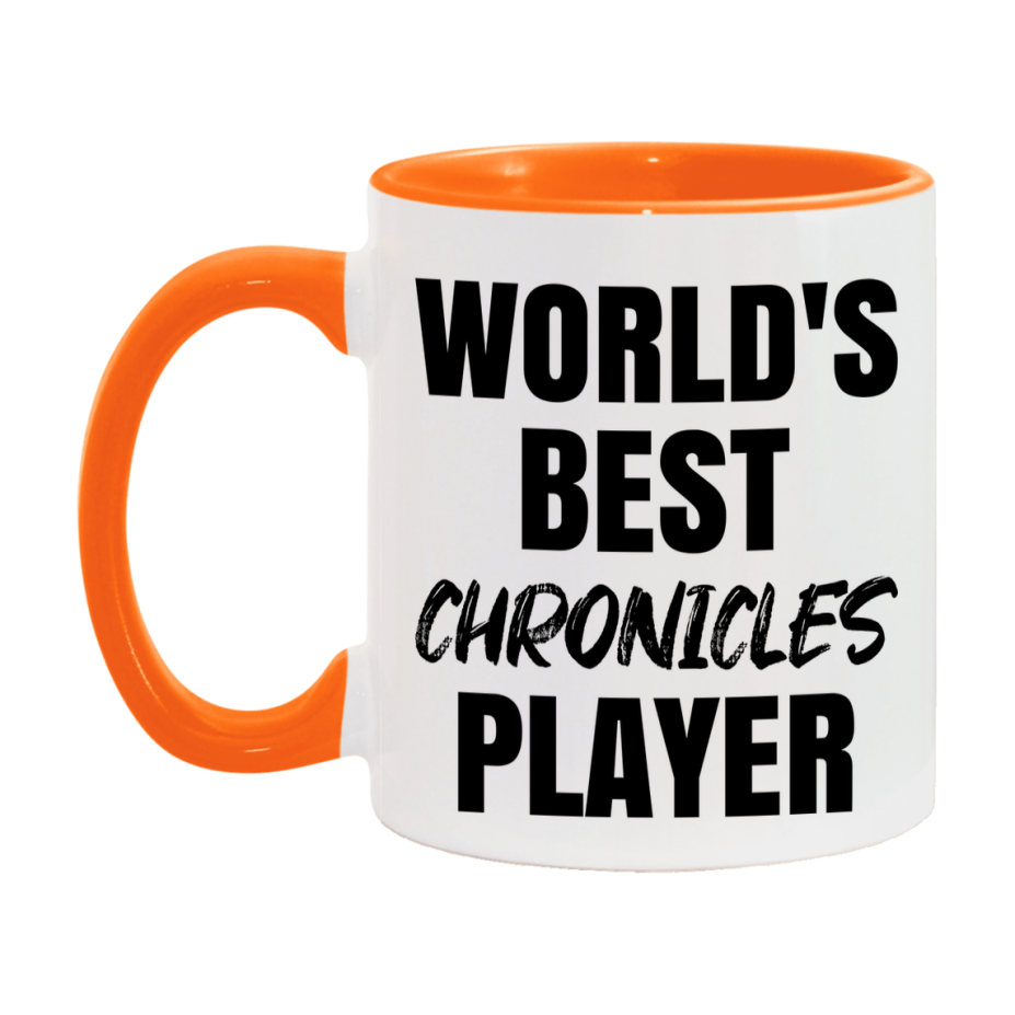 World's Best Chronicles Player Mug, Funny Game Board Gift, 11Oz Or 15Oz White Ceramic Mug