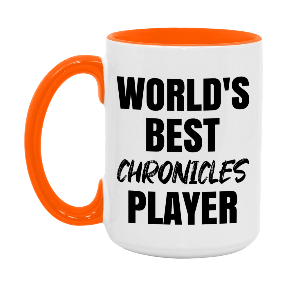 World's Best Chronicles Player Mug, Funny Game Board Gift, 11Oz Or 15Oz White Ceramic Mug