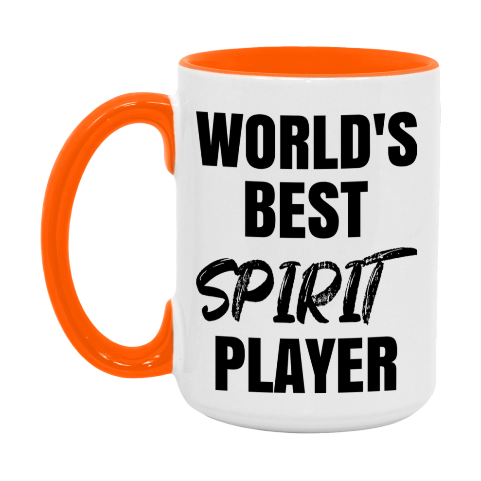 World's Best Spirit Player Mug, Funny Game Board Gift, 11Oz Or 15Oz White Ceramic Mug