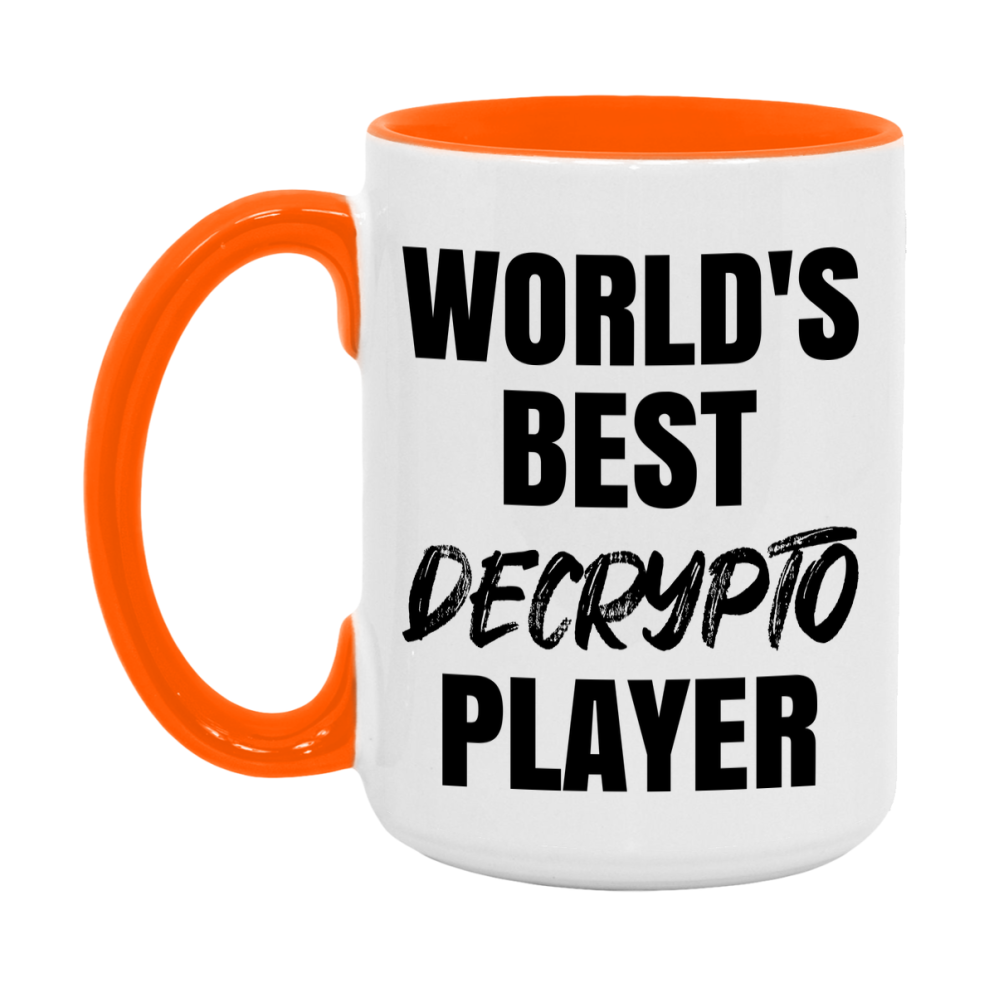 World's Best Decrypto Player Mug, Funny Game Board Gift, 11Oz Or 15Oz White Ceramic Mug