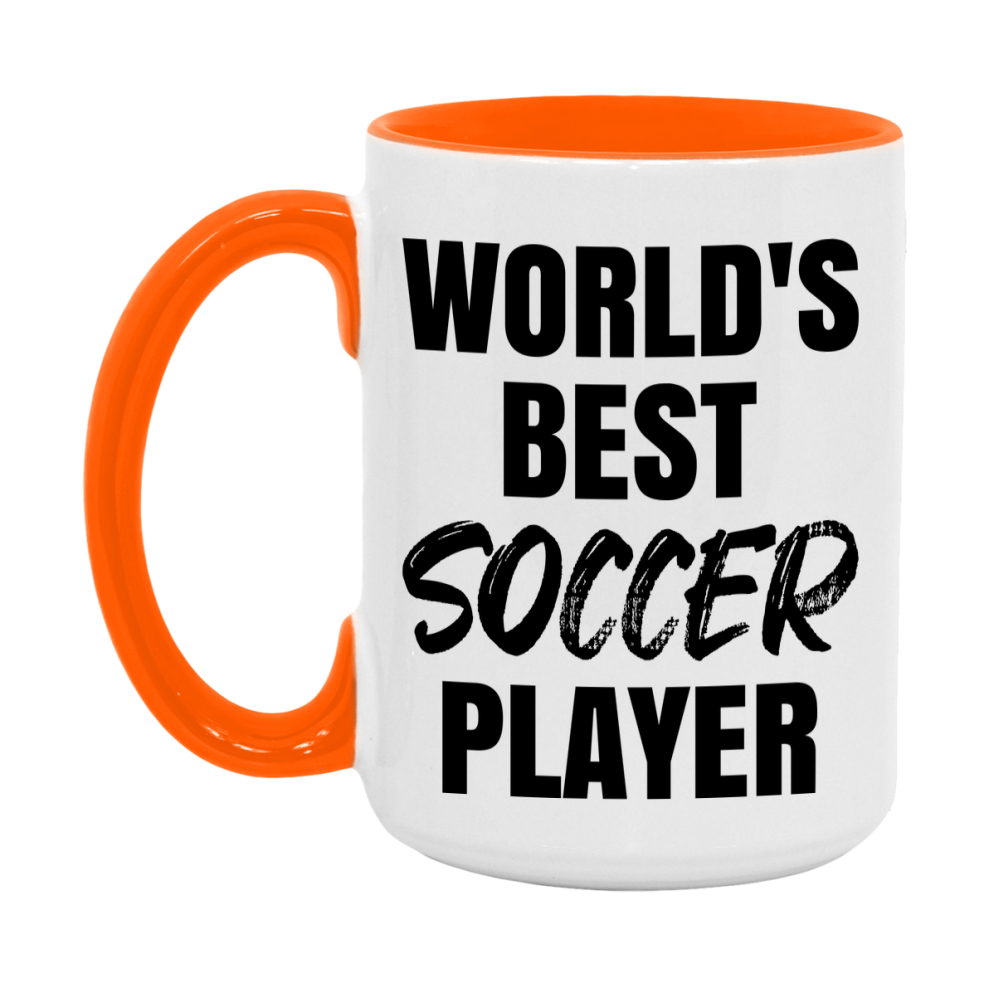 World's Best Soccer Player Mug, Double-Sided 11Oz Or 15Oz Coffee Cup