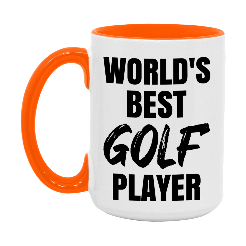 World's Best Golf Player Mug, Double-Sided 11Oz Or 15Oz Coffee Cup