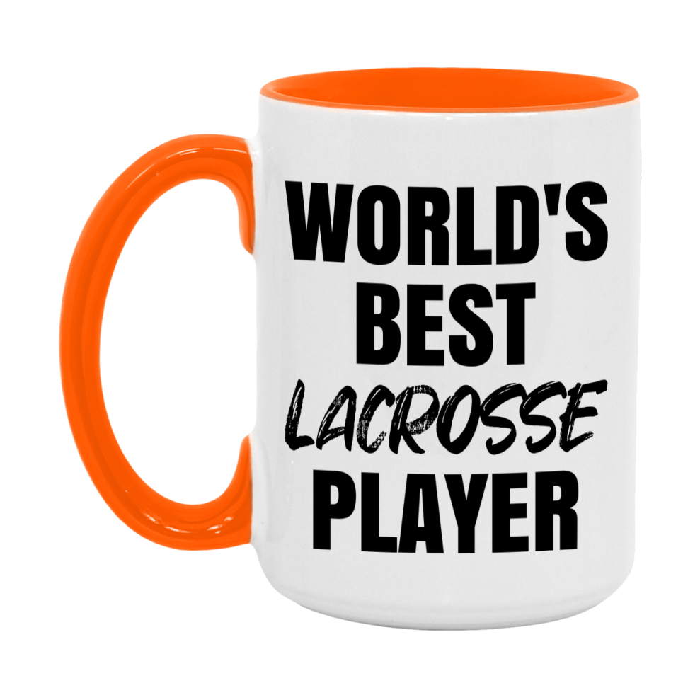 World's Best Lacrosse Player Mug, Double-Sided 11Oz Or 15Oz Coffee Cup
