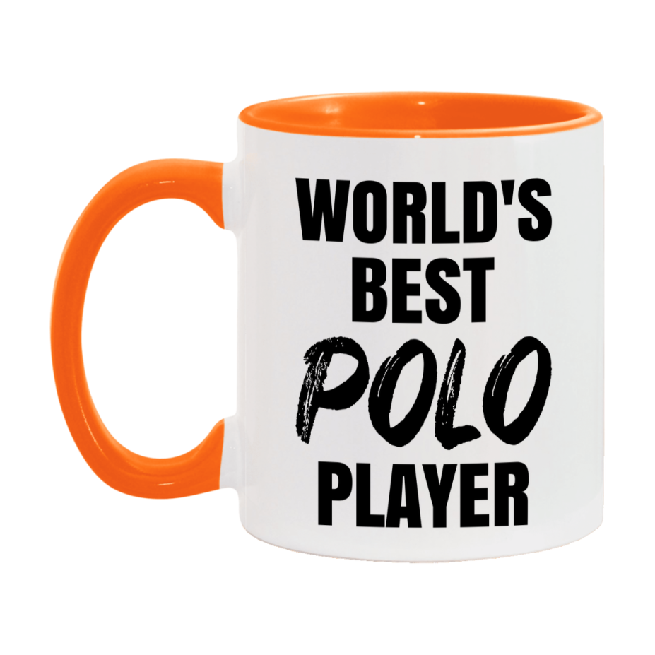 World's Best Polo Player Mug, Double-Sided 11Oz Or 15Oz Coffee Cup