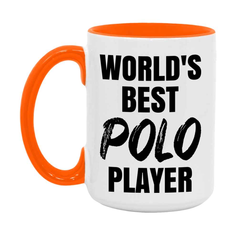 World's Best Polo Player Mug, Double-Sided 11Oz Or 15Oz Coffee Cup