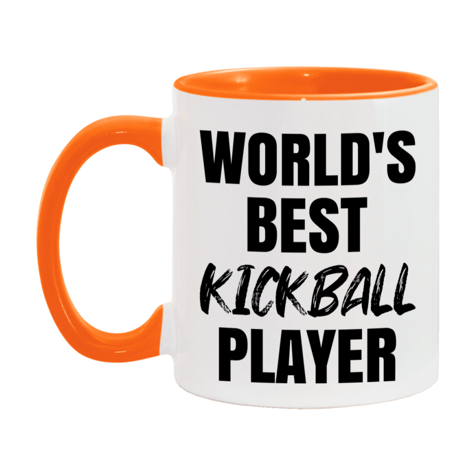 World's Best Kickball Player Mug, Double-Sided 11Oz Or 15Oz Coffee Cup