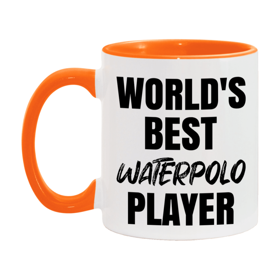 World's Best Waterpolo Player Mug, Double-Sided 11Oz Or 15Oz Coffee Cup