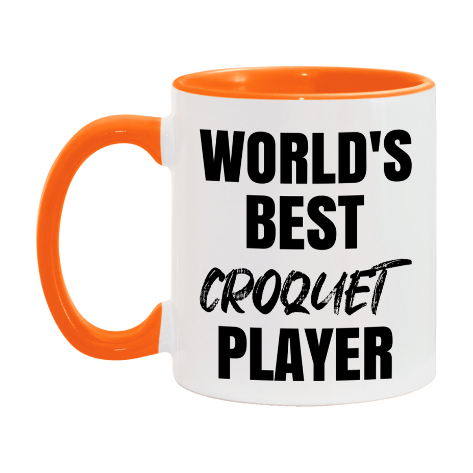 World's Best Croquet Player Mug, Double-Sided 11Oz Or 15Oz Coffee Cup