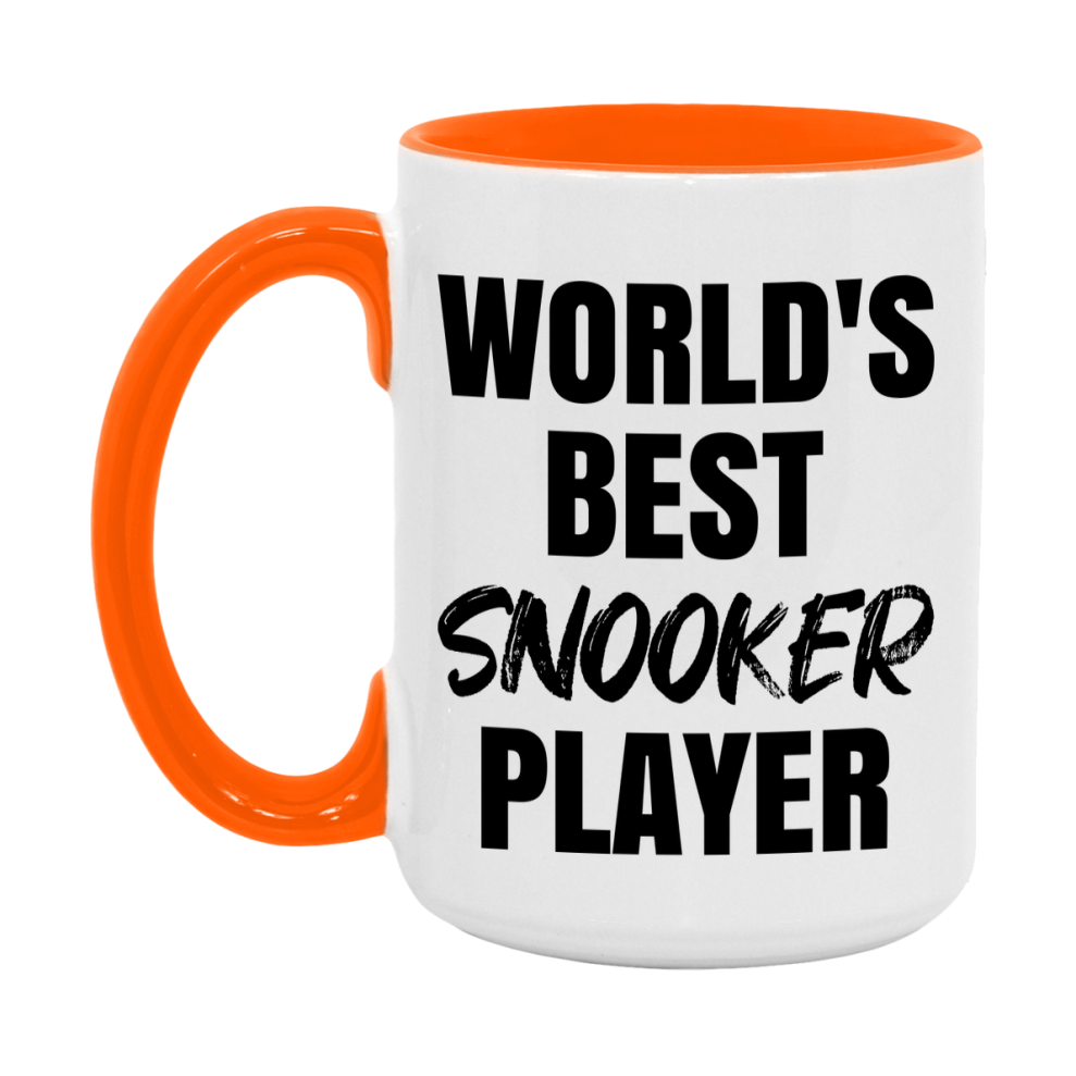 World's Best Snooker Player Mug, Double-Sided 11Oz Or 15Oz Coffee Cup