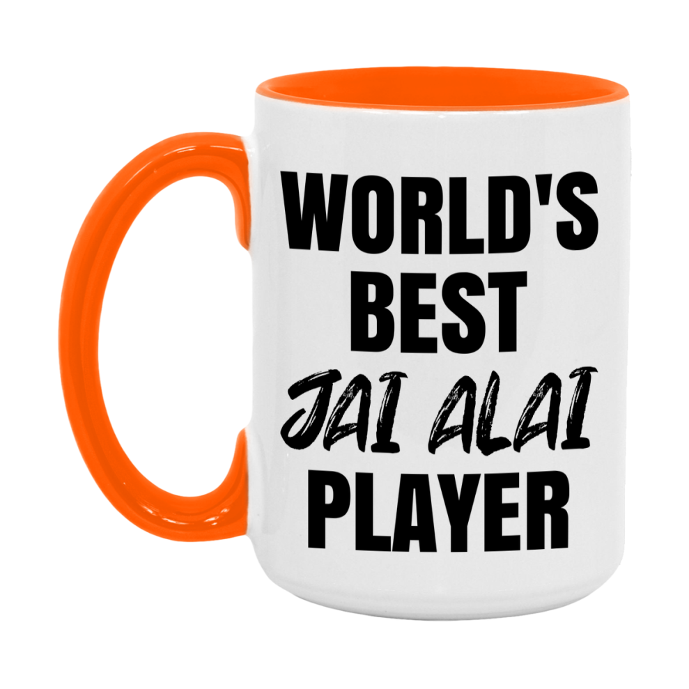 World's Best Jai Alai Player Mug, Double-Sided 11Oz Or 15Oz Coffee Cup