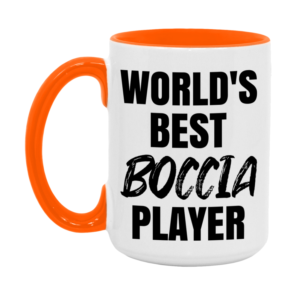 World's Best Boccia Player Mug, Double-Sided 11Oz Or 15Oz Coffee Cup