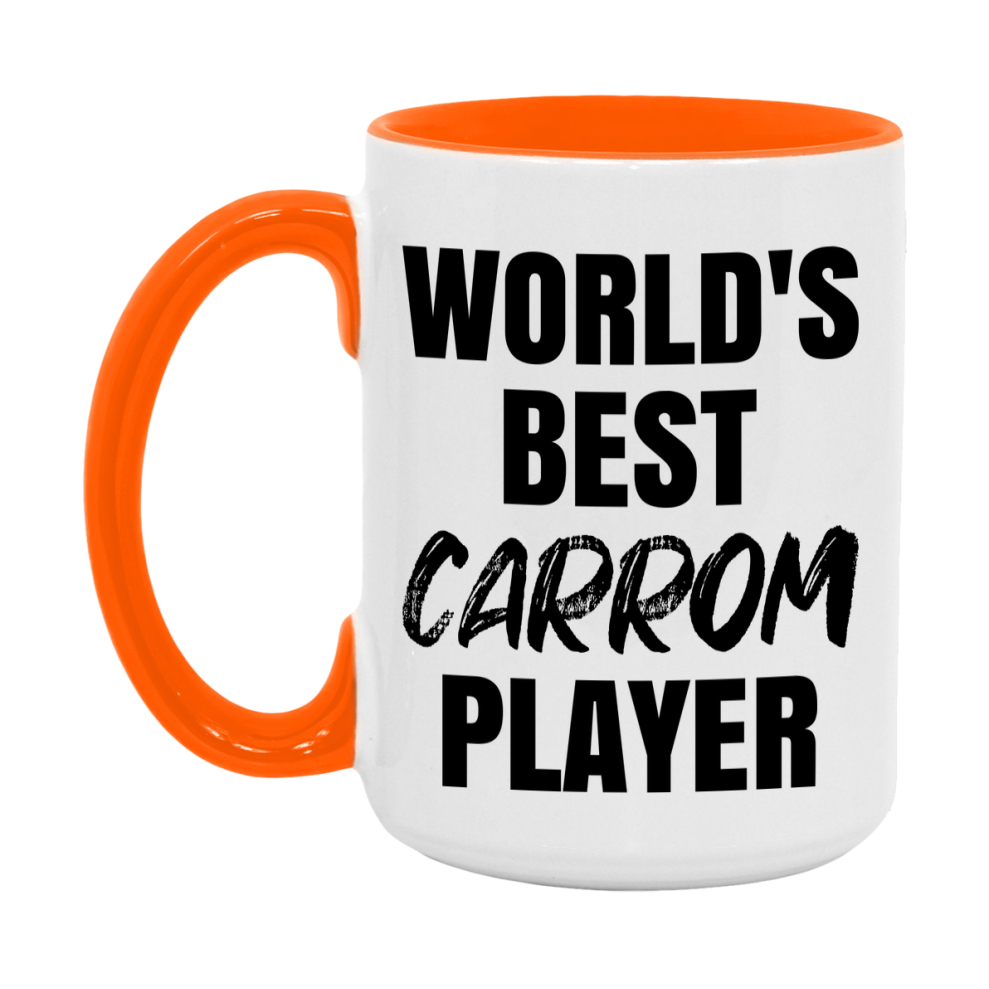 World's Best Carrom Player Mug, Double-Sided 11Oz Or 15Oz Coffee Cup
