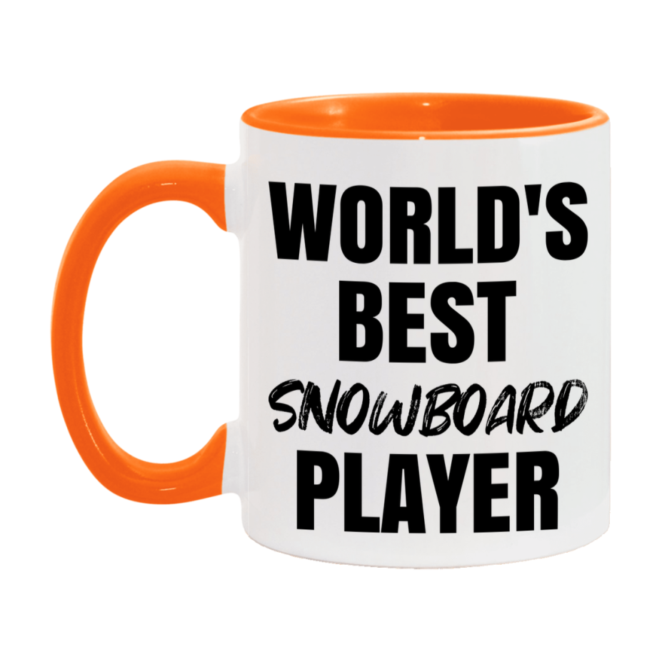 World's Best Snowboard Player Mug, Double-Sided 11Oz Or 15Oz Coffee Cup
