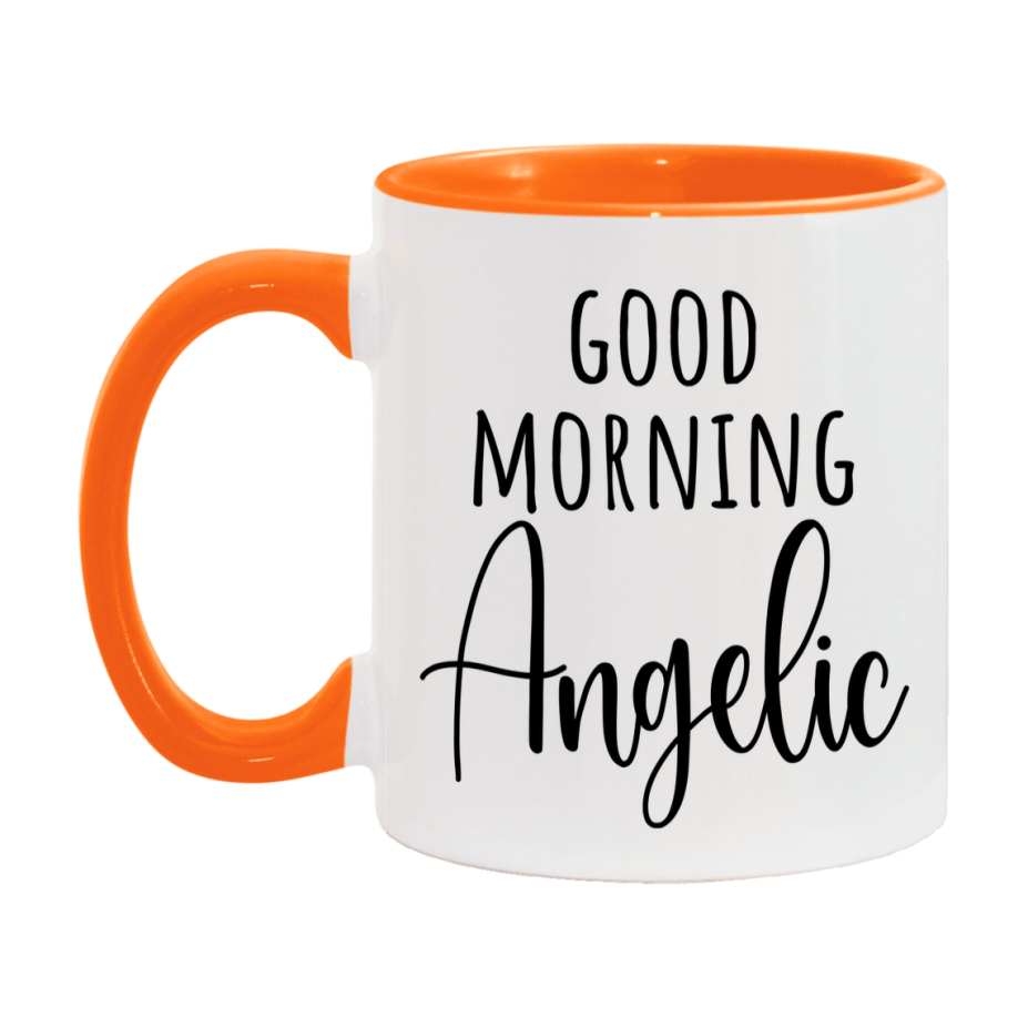 Good Morning Angelic Mug, Valentine's Day Mug For Angelic Lover, 11Oz Or 15Oz Ceramic Coffee Cup