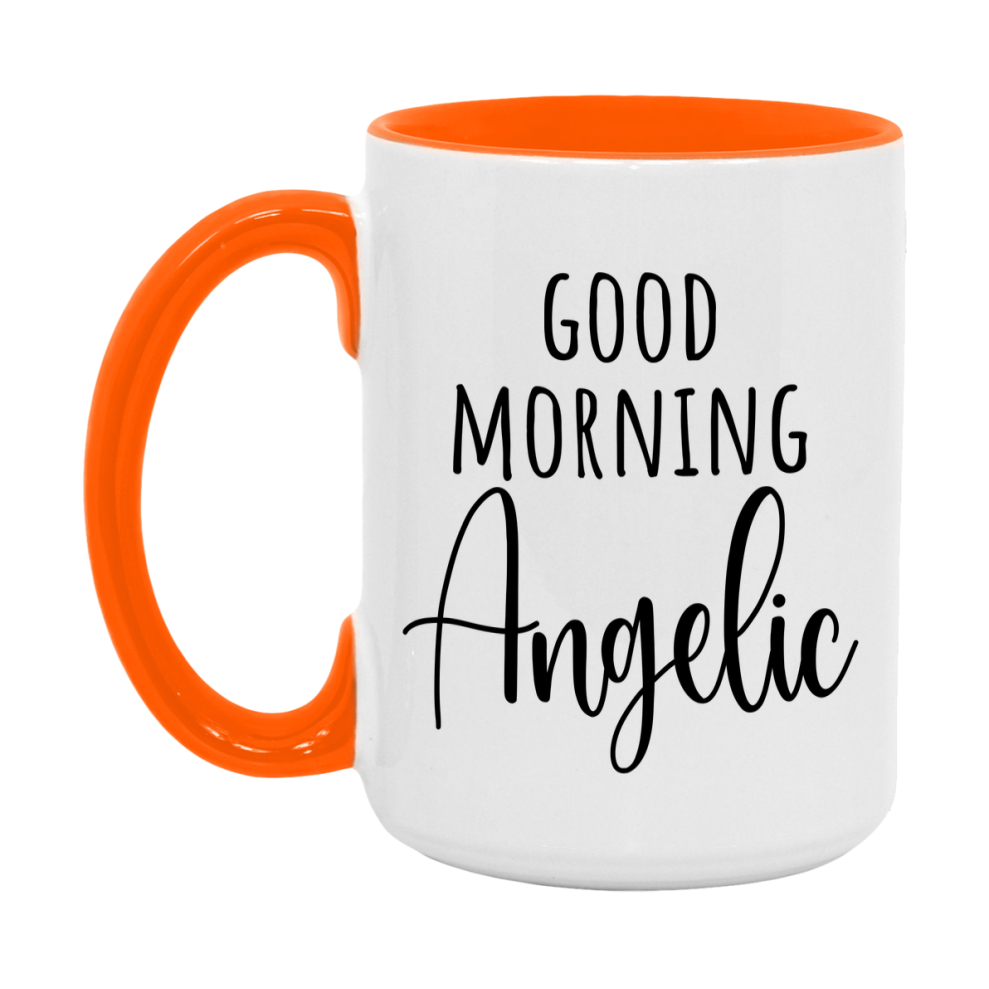 Good Morning Angelic Mug, Valentine's Day Mug For Angelic Lover, 11Oz Or 15Oz Ceramic Coffee Cup