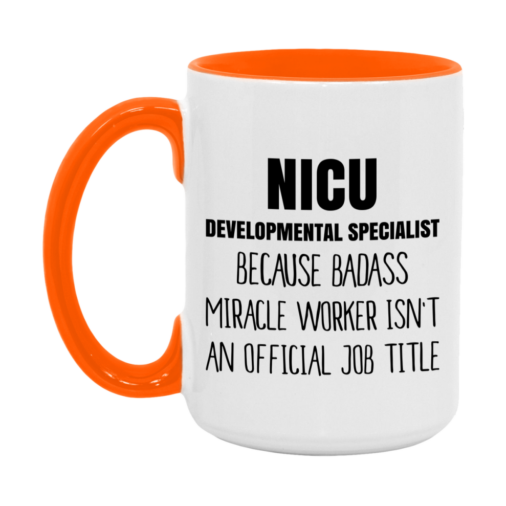 Nicu Developmental Specialist Gifts, 11Oz Or 15Oz Ceramic Coffee Cup, Double-Sided Coffee Mug