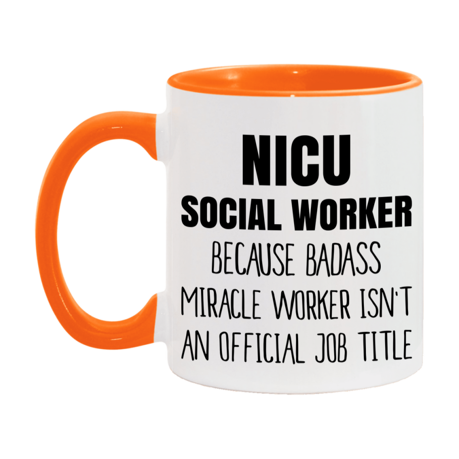 Nicu Social Worker Gifts, 11Oz Or 15Oz Ceramic Coffee Cup, Double-Sided Coffee Mug