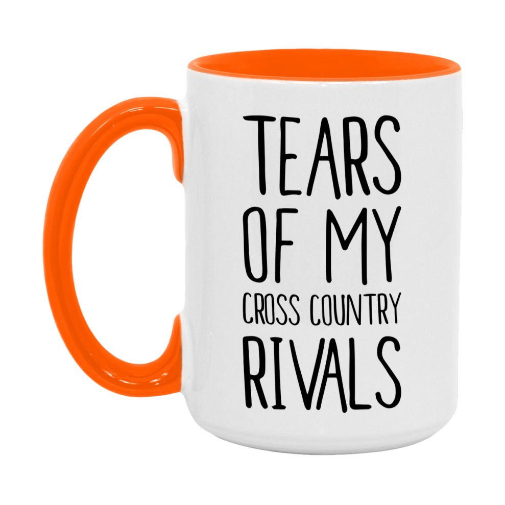 Funny Cross Country Mug, Tears Of My Cross Country Rivals, 11Oz Or 15Oz Coffee Cup