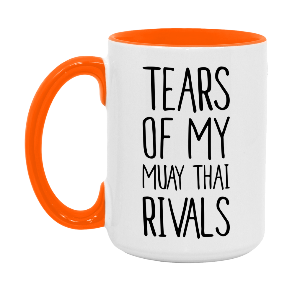 Funny Muay Thai Mug, Tears Of My Muay Thai Rivals, 11Oz Or 15Oz Coffee Cup