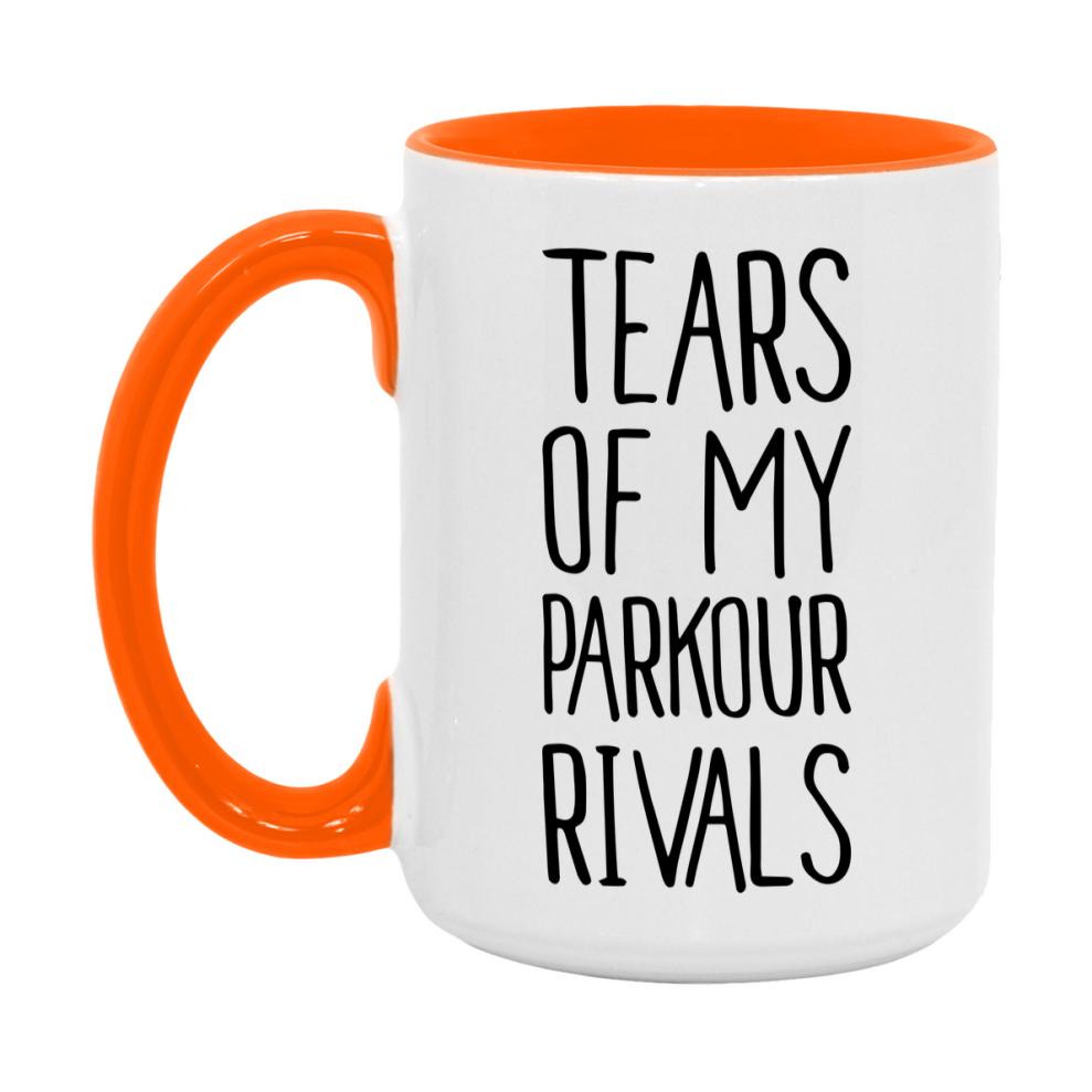 Funny Parkour Mug, Tears Of My Parkour Rivals, 11Oz Or 15Oz Coffee Cup