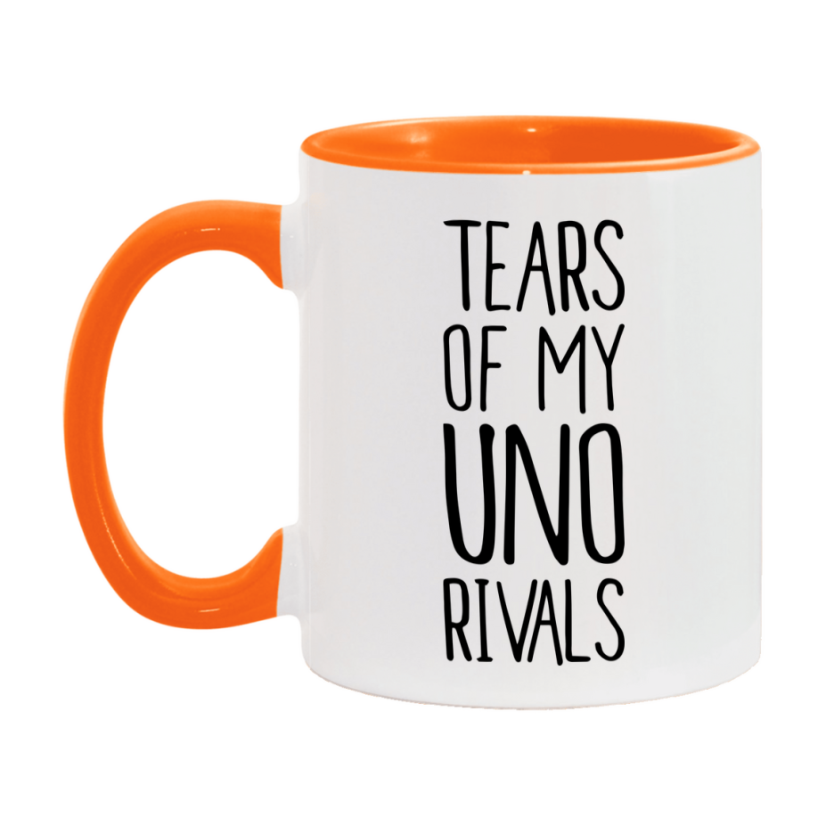 Funny Uno Mug, Tears Of My Uno Rivals, 11Oz Or 15Oz Ceramic Coffee Cup