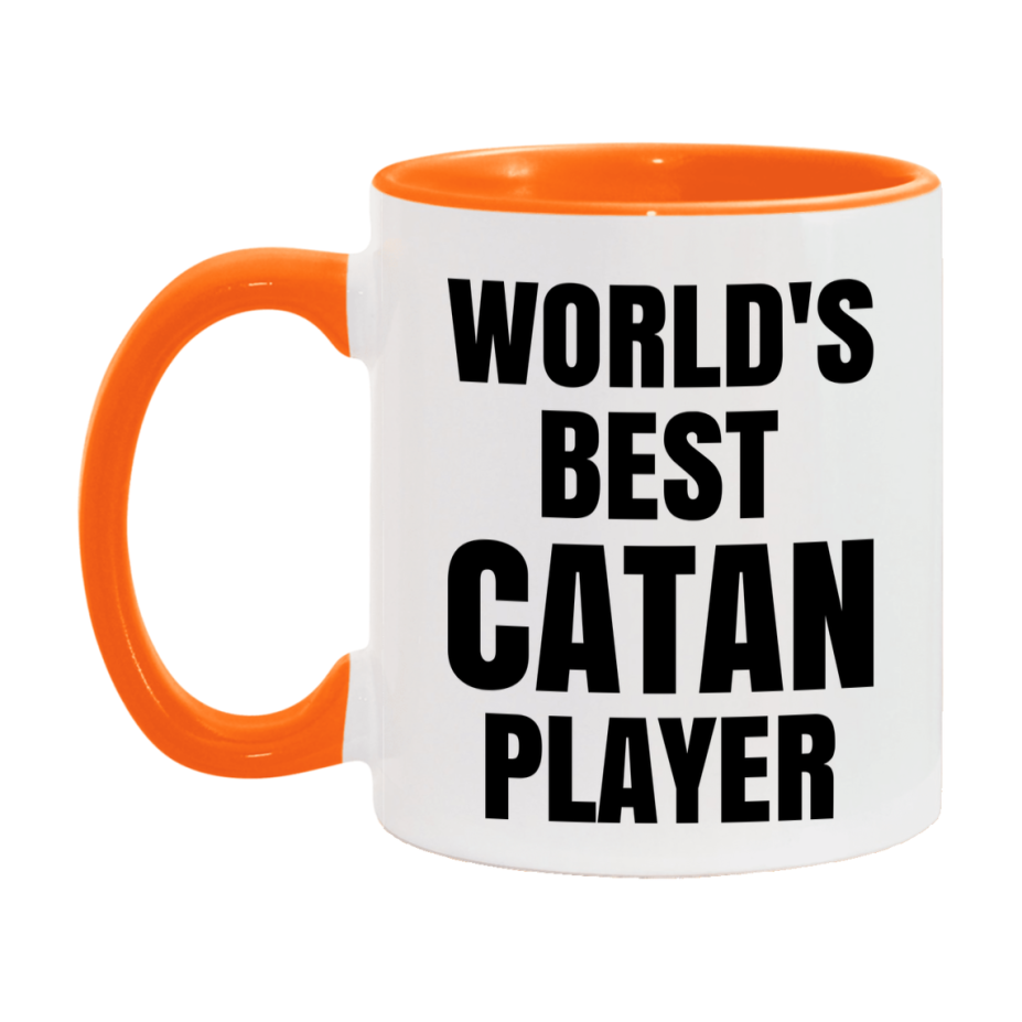Funny Game Board Mug, World's Okayest Catan Player, 11Oz Or 15Oz Ceramic Coffee Cup