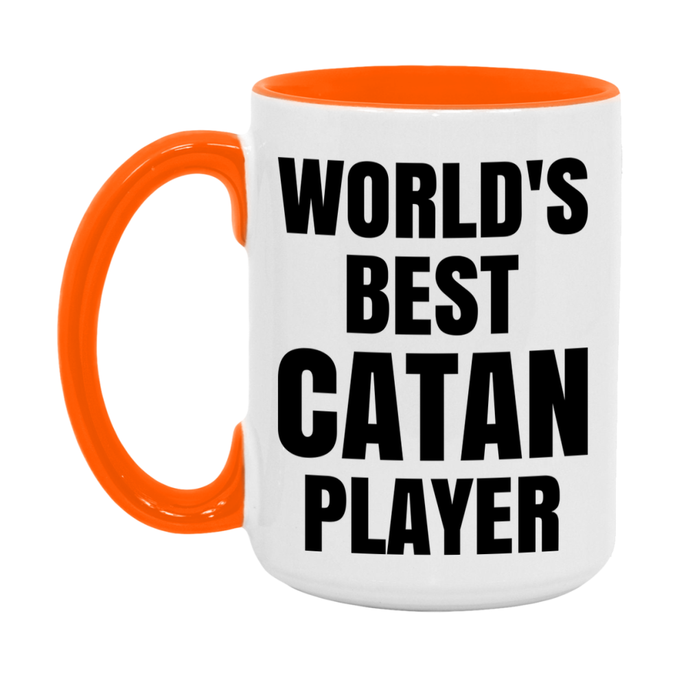 Funny Game Board Mug, World's Okayest Catan Player, 11Oz Or 15Oz Ceramic Coffee Cup