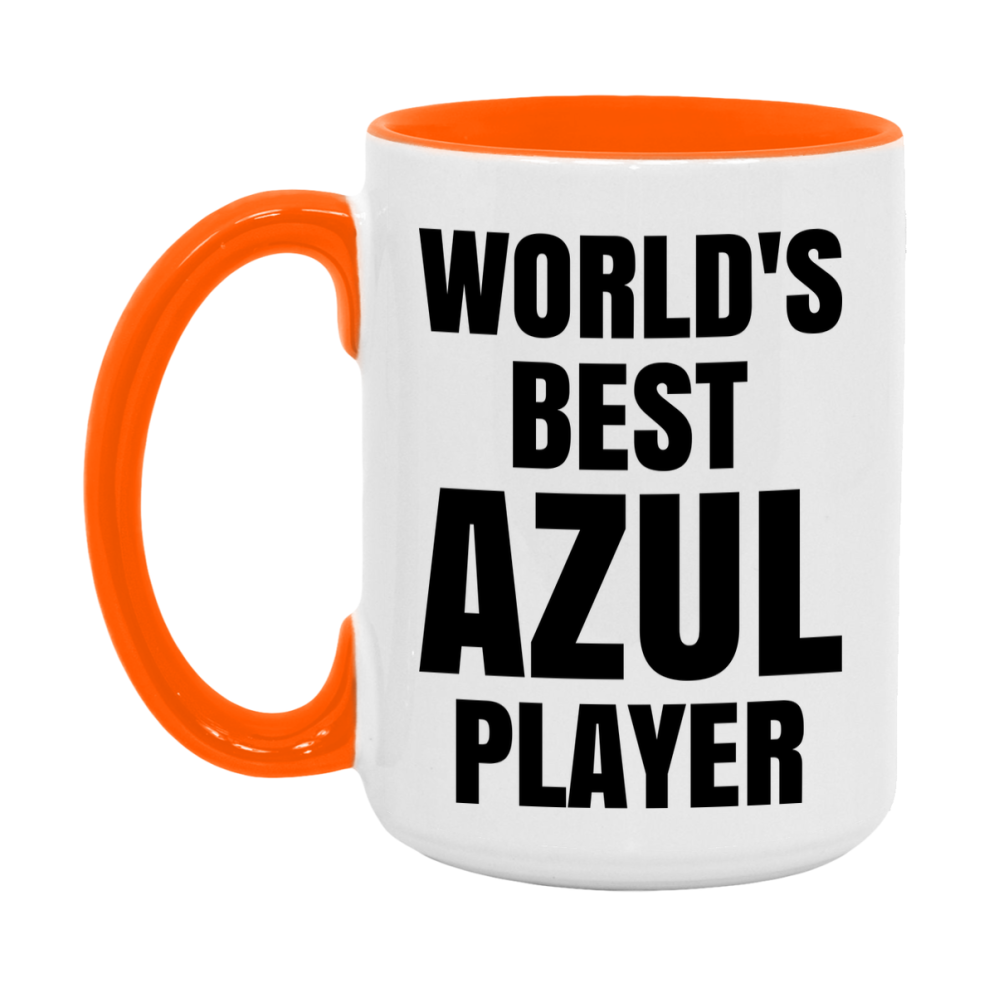 Funny Game Board Mug, World's Okayest Azul Player, 11Oz Or 15Oz Ceramic Coffee Cup