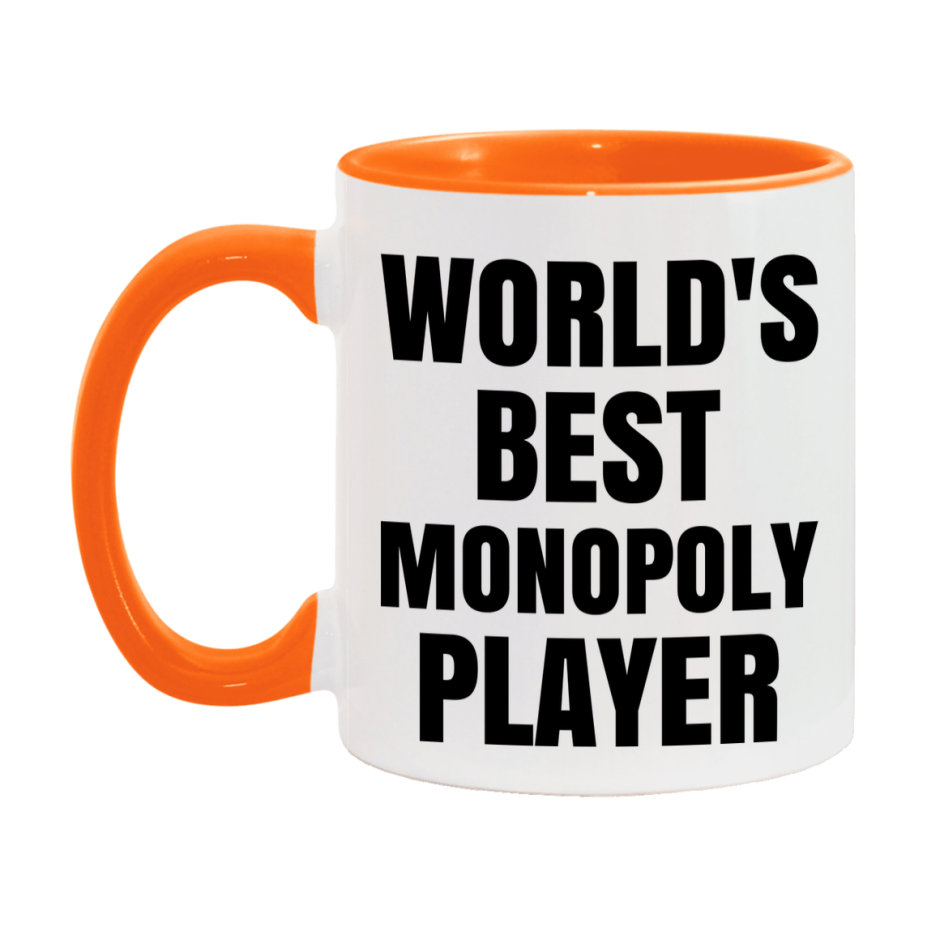 Funny Game Board Mug, World's Okayest Monopoly Player, 11Oz Or 15Oz Ceramic Coffee Cup