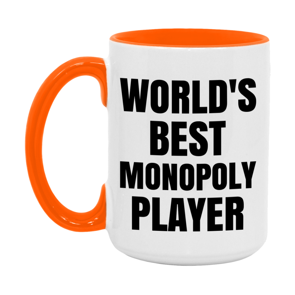 Funny Game Board Mug, World's Okayest Monopoly Player, 11Oz Or 15Oz Ceramic Coffee Cup