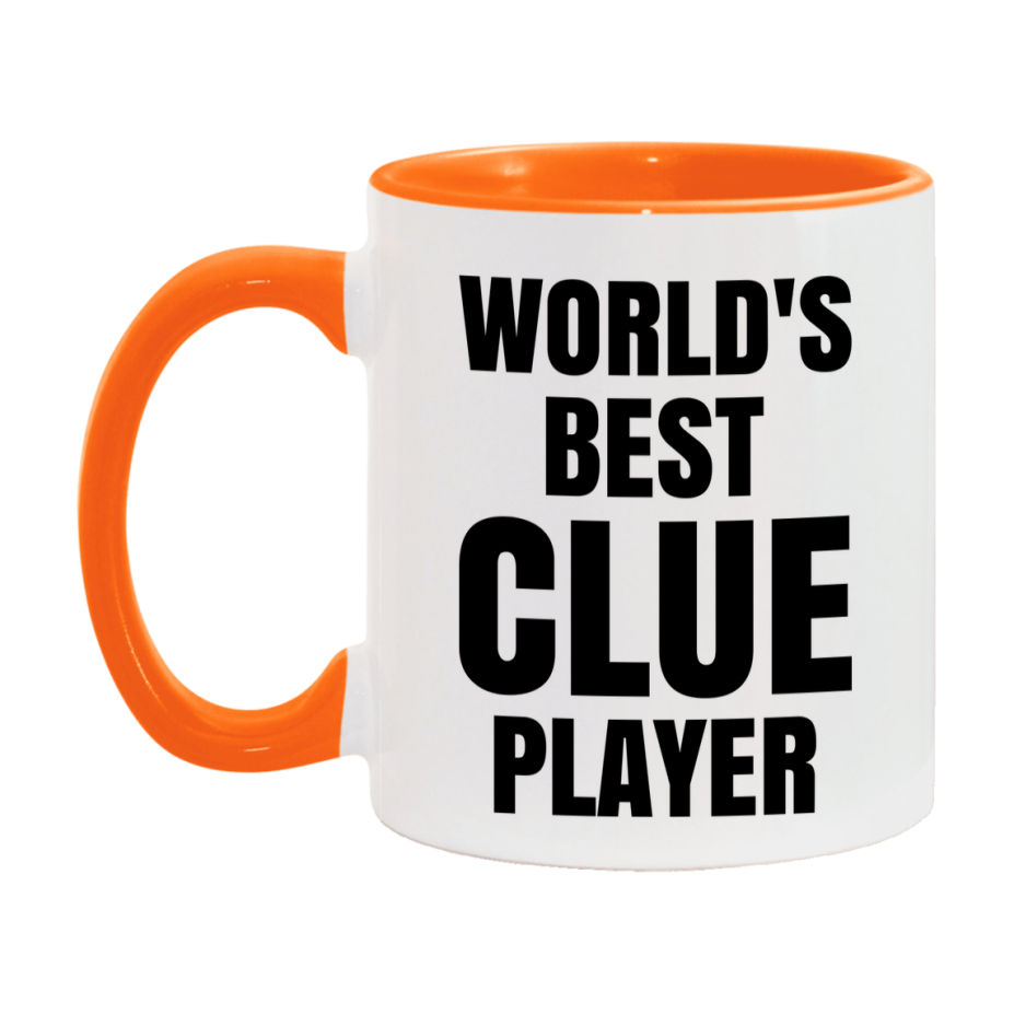 Funny Game Board Mug, World's Okayest Clue Player, 11Oz Or 15Oz Ceramic Coffee Cup
