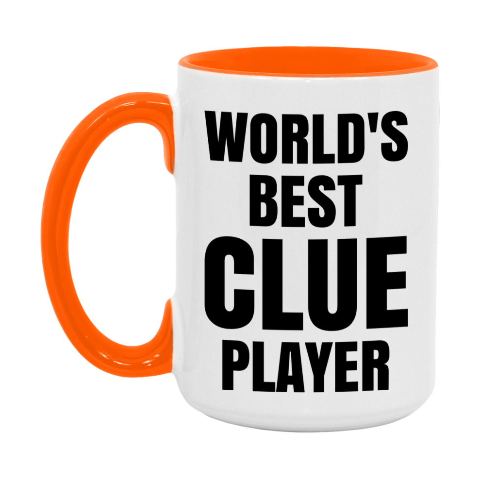 Funny Game Board Mug, World's Okayest Clue Player, 11Oz Or 15Oz Ceramic Coffee Cup