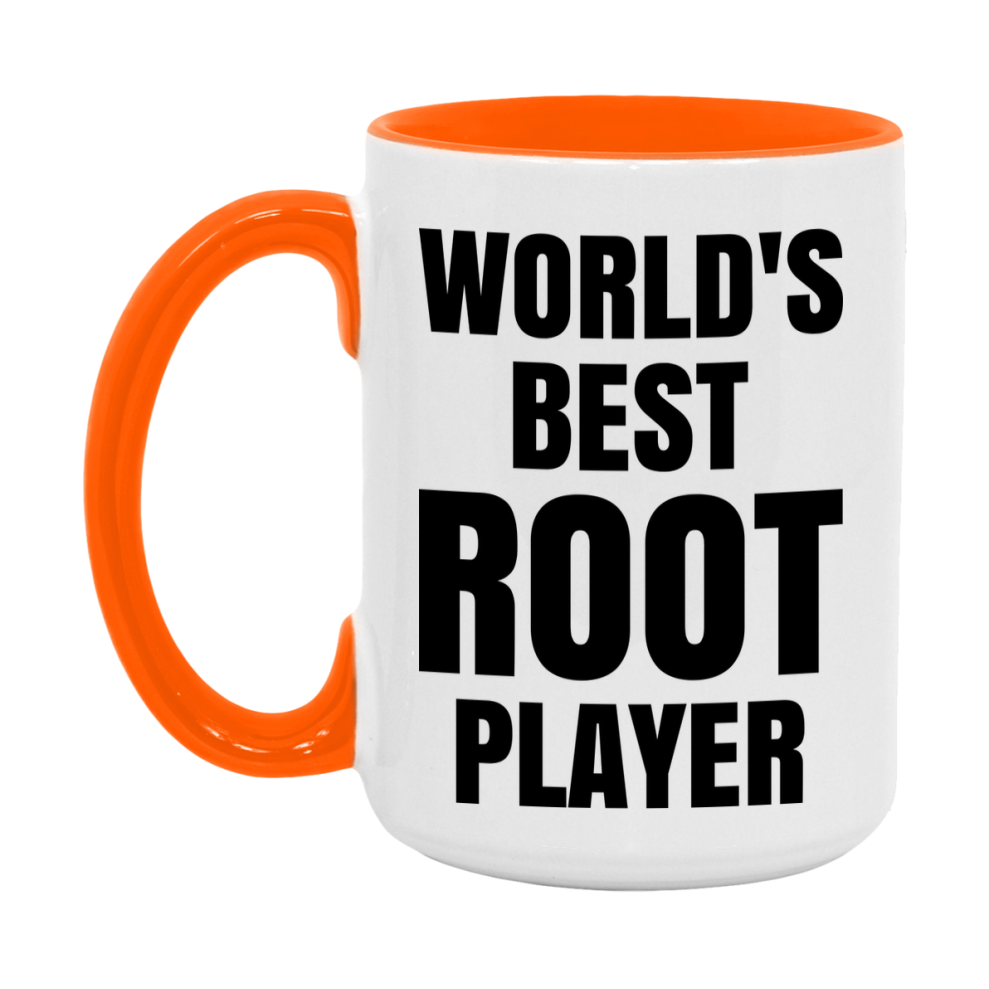 Funny Game Board Mug, World's Okayest Root Player, 11Oz Or 15Oz Ceramic Coffee Cup