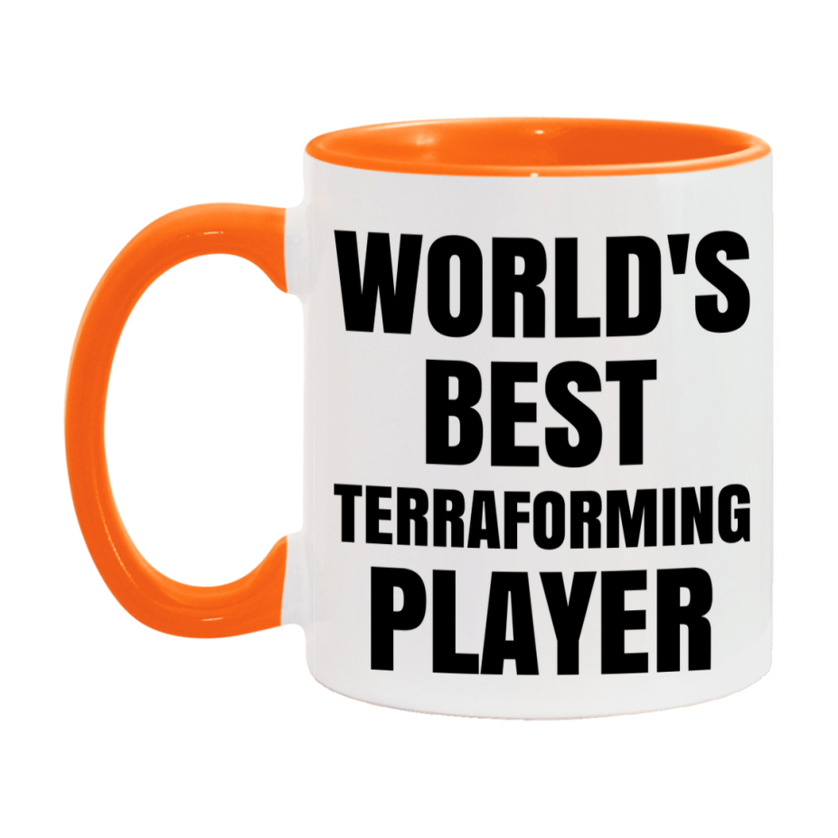 Funny Game Board Mug, World's Okayest Terraforming Player, 11Oz Or 15Oz Ceramic Coffee Cup