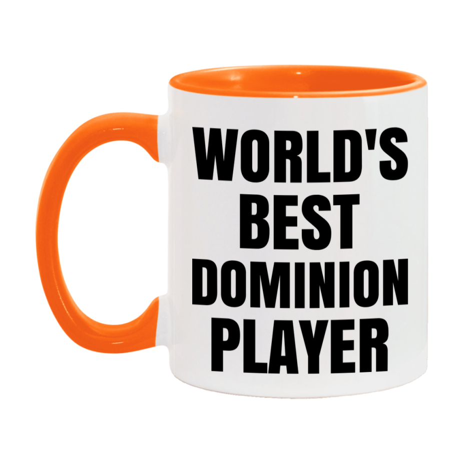 Funny Game Board Mug, World's Okayest Dominion Player, 11Oz Or 15Oz Ceramic Coffee Cup