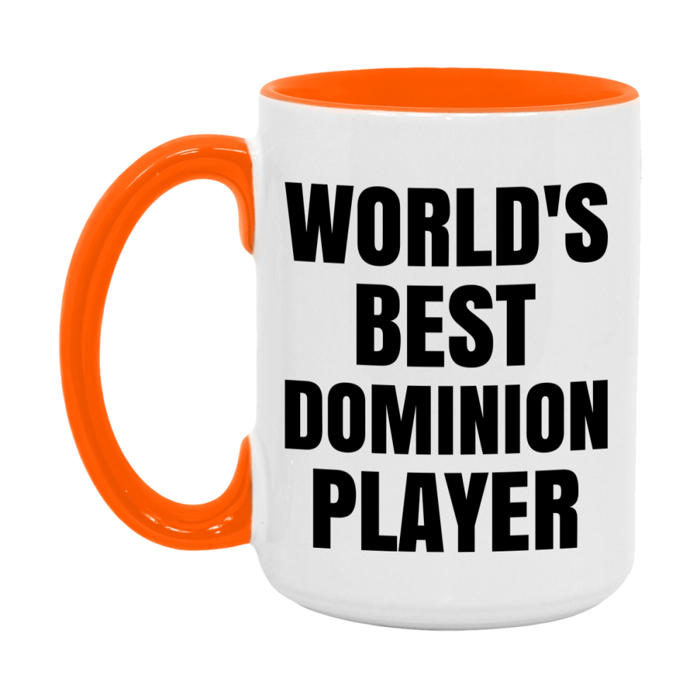 Funny Game Board Mug, World's Okayest Dominion Player, 11Oz Or 15Oz Ceramic Coffee Cup