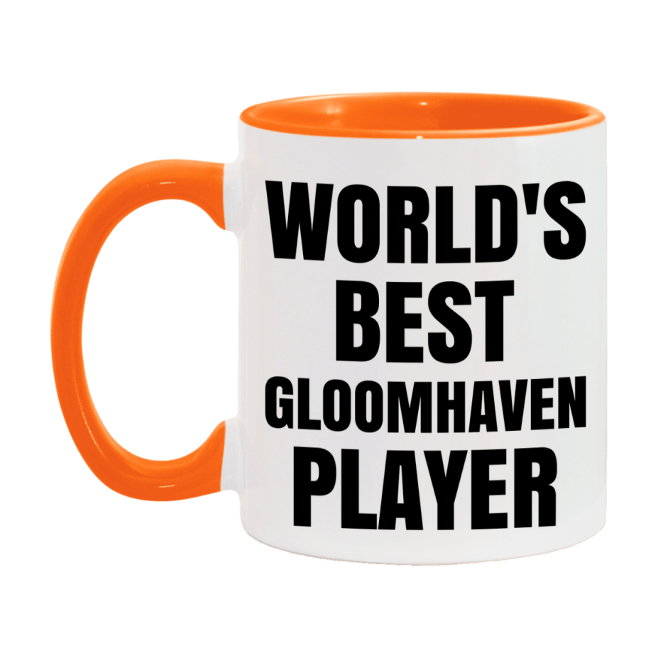 Funny Game Board Mug, World's Okayest Gloomhaven Player, 11Oz Or 15Oz Ceramic Coffee Cup