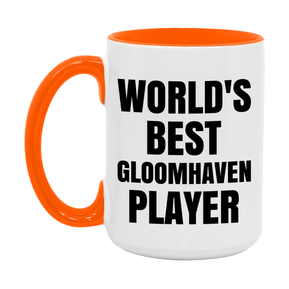 Funny Game Board Mug, World's Okayest Gloomhaven Player, 11Oz Or 15Oz Ceramic Coffee Cup