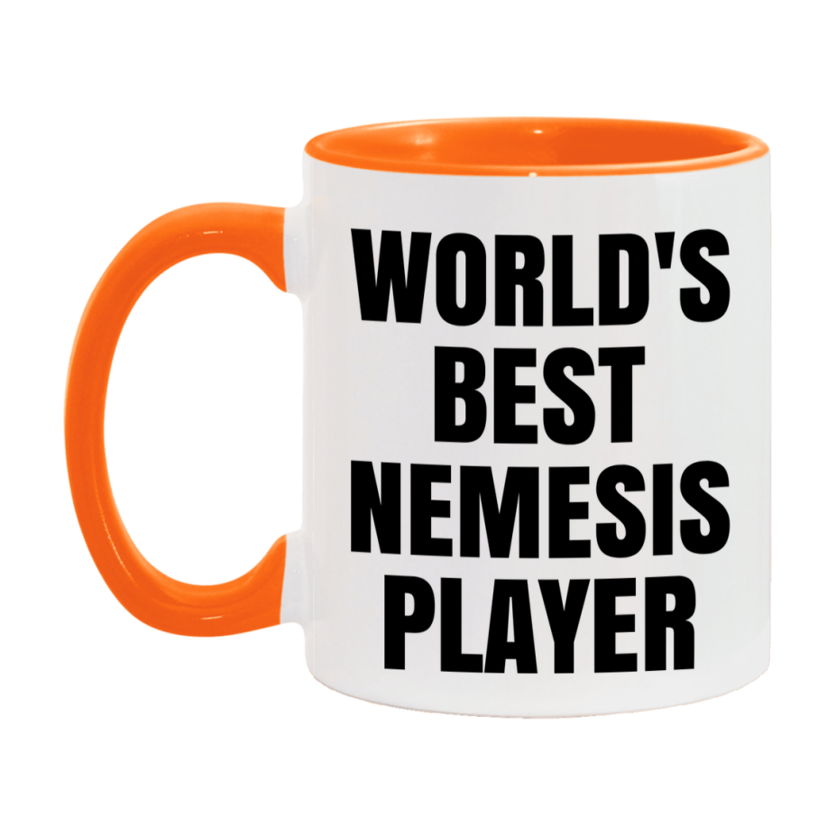 Funny Game Board Mug, World's Okayest Nemesis Player, 11Oz Or 15Oz Ceramic Coffee Cup
