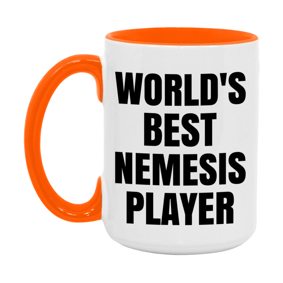 Funny Game Board Mug, World's Okayest Nemesis Player, 11Oz Or 15Oz Ceramic Coffee Cup