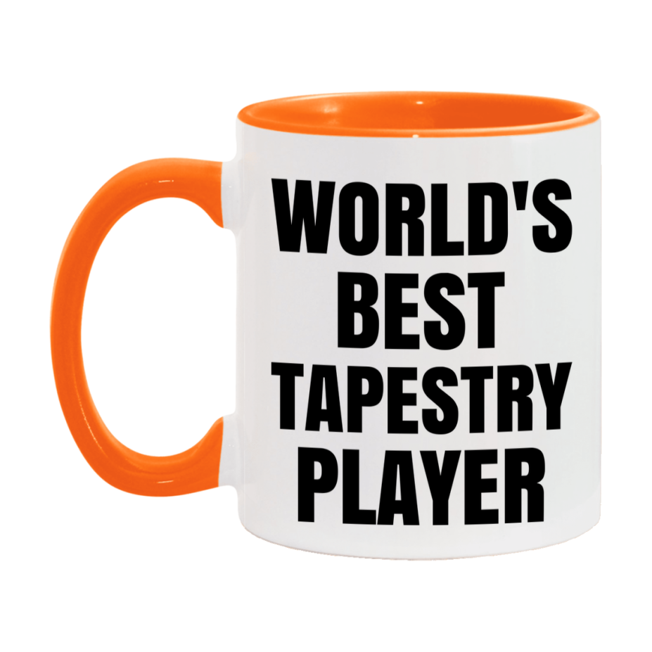 Funny Game Board Mug, World's Okayest Tapestry Player, 11Oz Or 15Oz Ceramic Coffee Cup