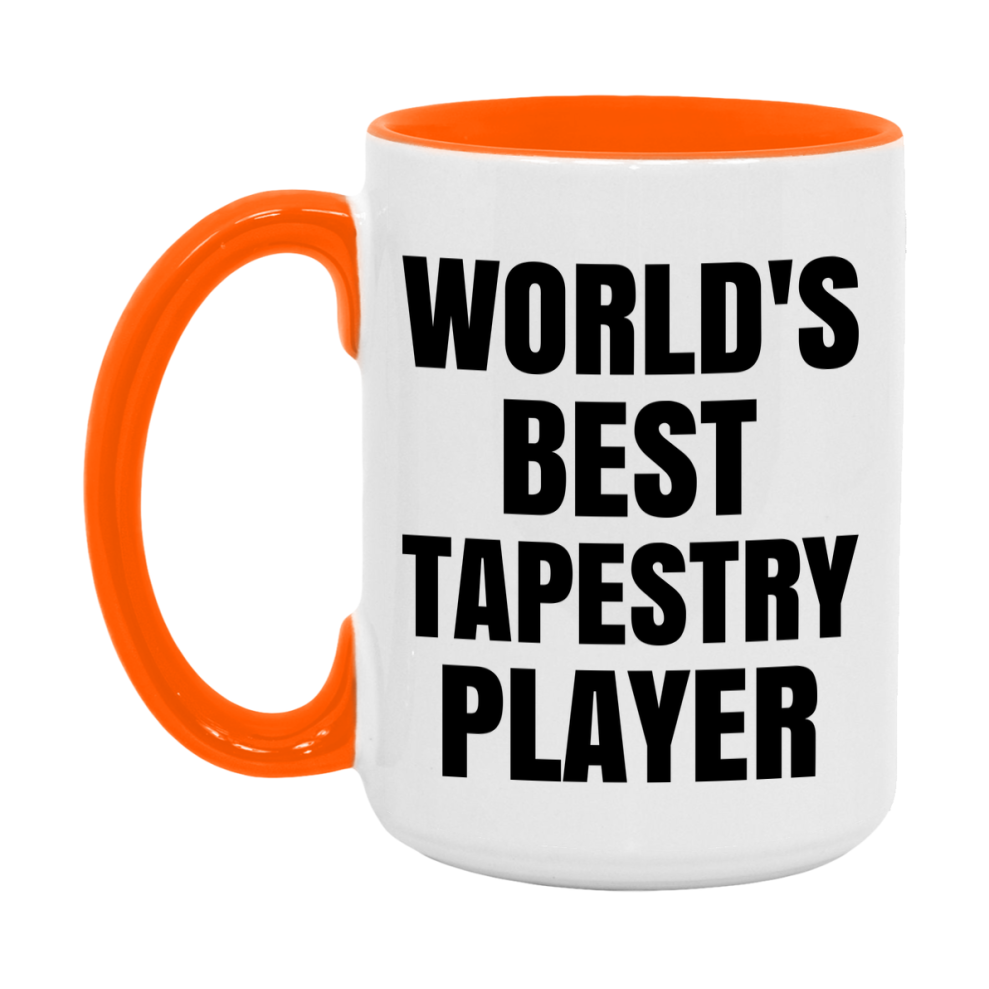 Funny Game Board Mug, World's Okayest Tapestry Player, 11Oz Or 15Oz Ceramic Coffee Cup